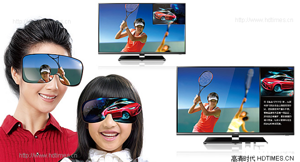 康佳LED55R5500PDF 双通道画面