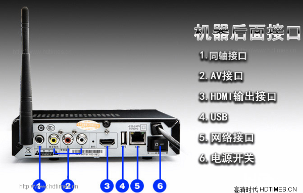 网络机顶盒-杰科 GK-A208 丰富接口