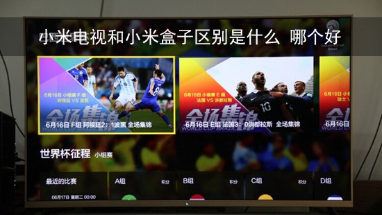 小米电视和小米盒子区别是什么 哪个好